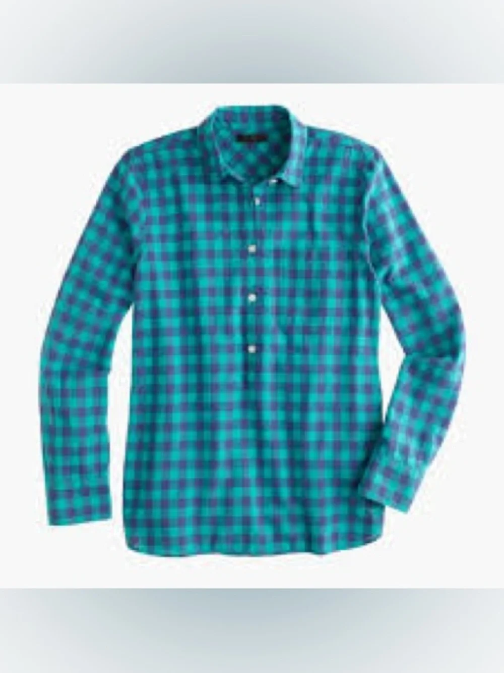 J crew MENS gingham button down slim fit lightweight shirt